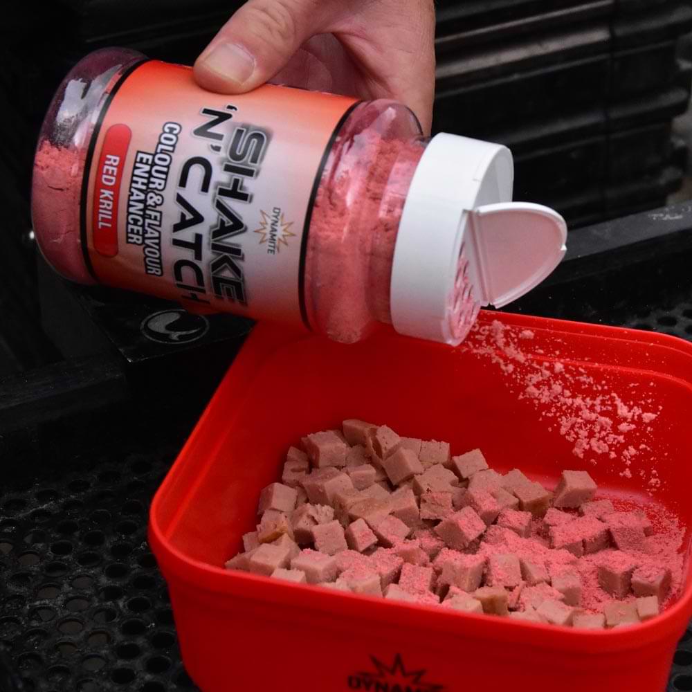 DYNAMITE BAITS Shake N Catch Colour And Flavour Enhancer Krill Red 