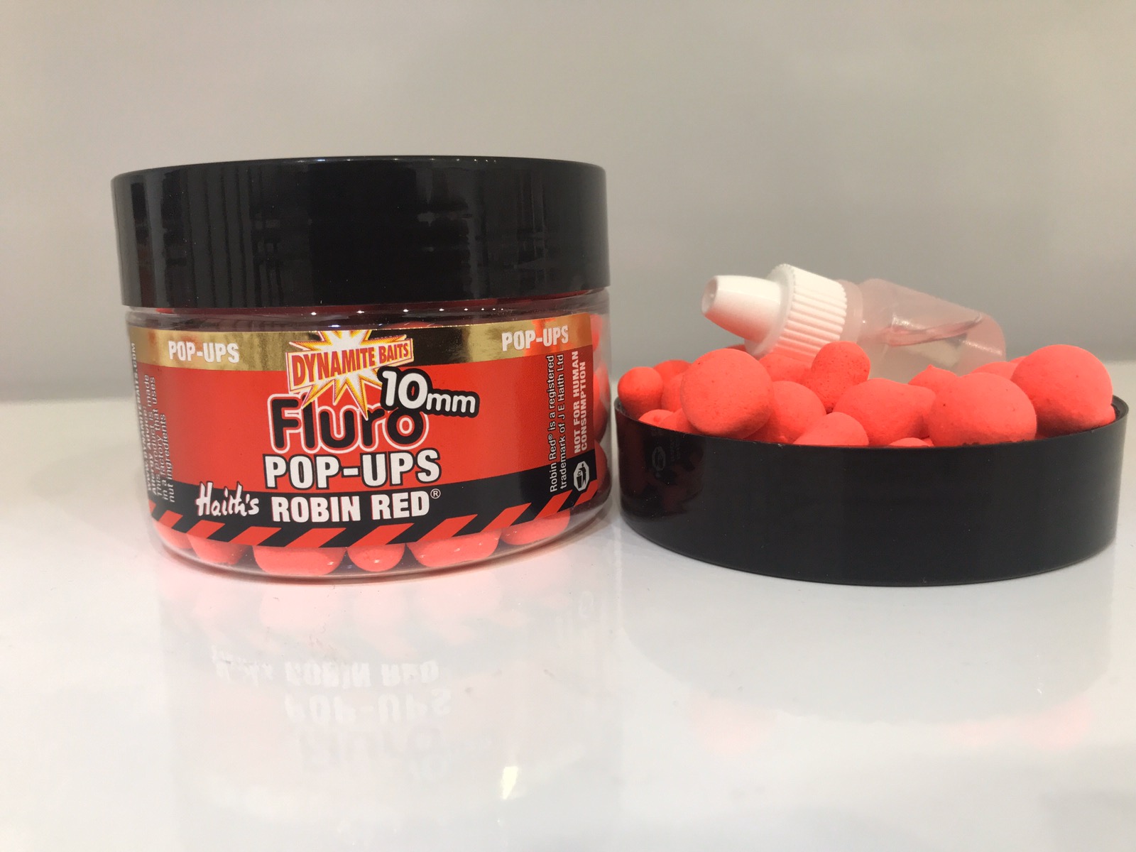 DYNAMITE BAITS Robin Red Fluro Pop-Up and Dumbells
