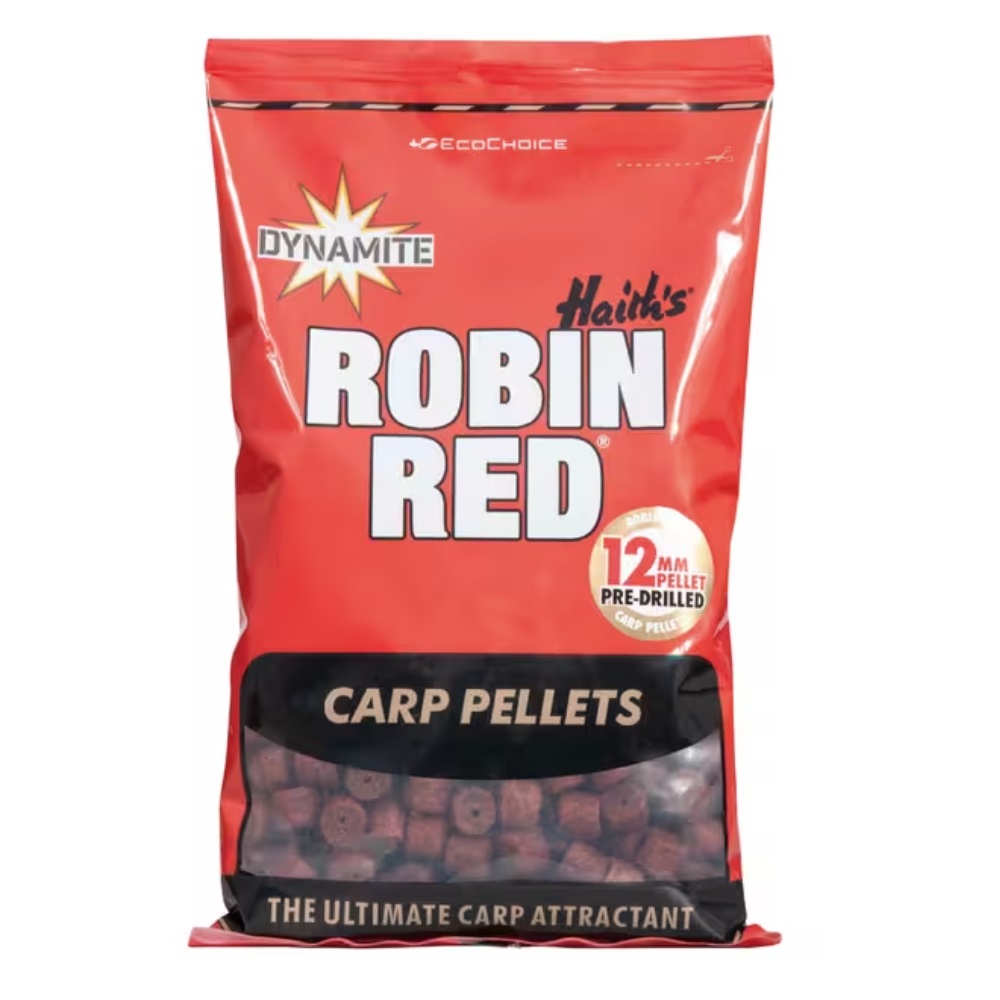 DYNAMITE BAITS Robin Red Pre Drilled Pellets 900g