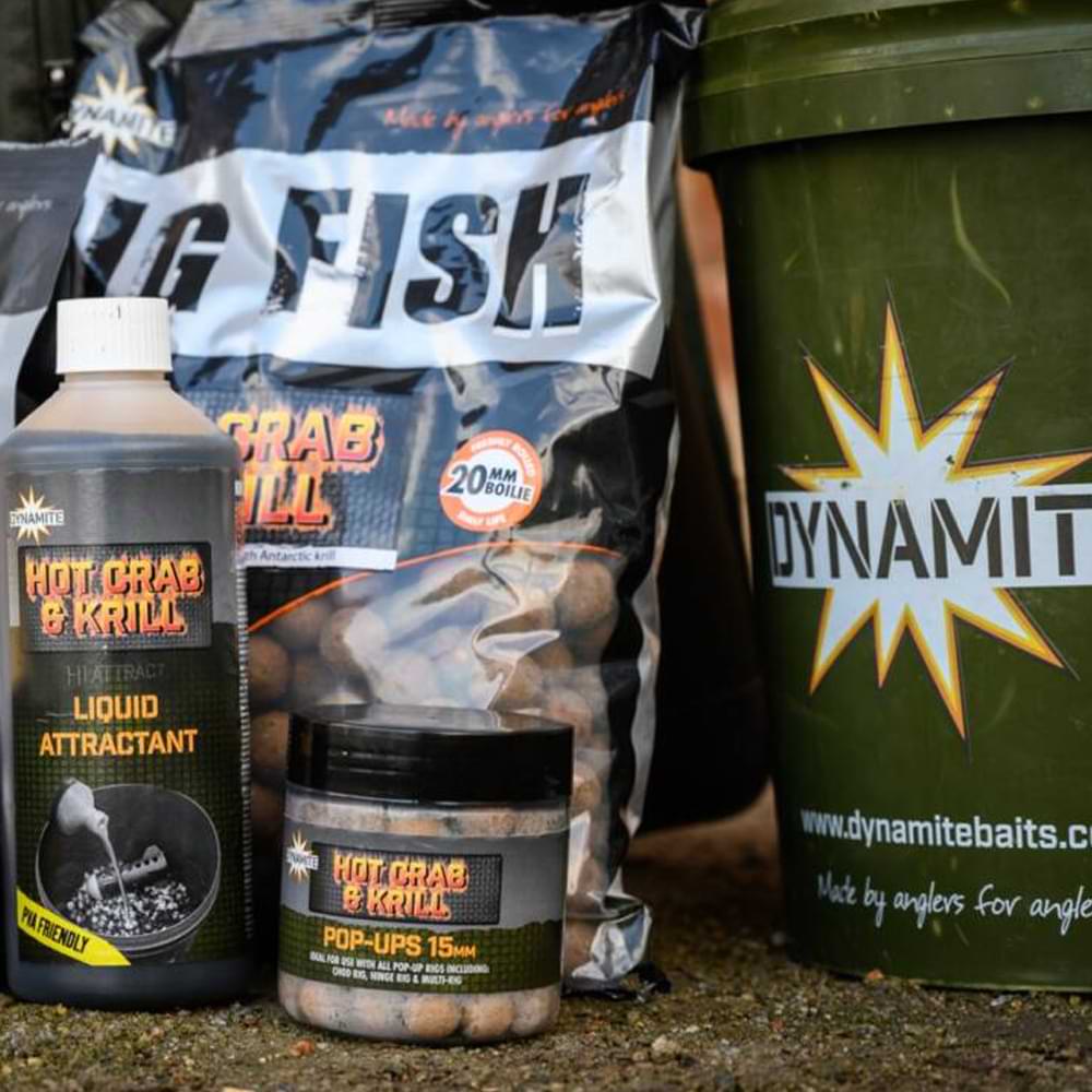 DYNAMITE BAITS Big Fish Hot Crab and Krill 15mm Boilie 1kg