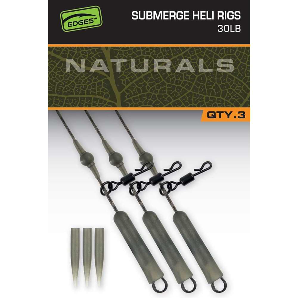 FOX Naturals Submerge Heli Rigs 30lb x 3