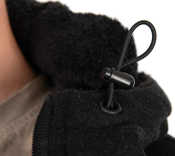 FOX Collection Sherpa Jacket Black and Orange