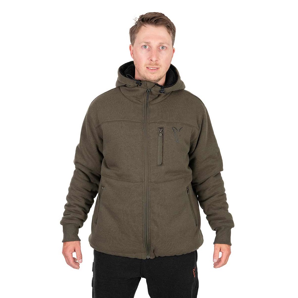 FOX Collection Sherpa Jacket Green and Black