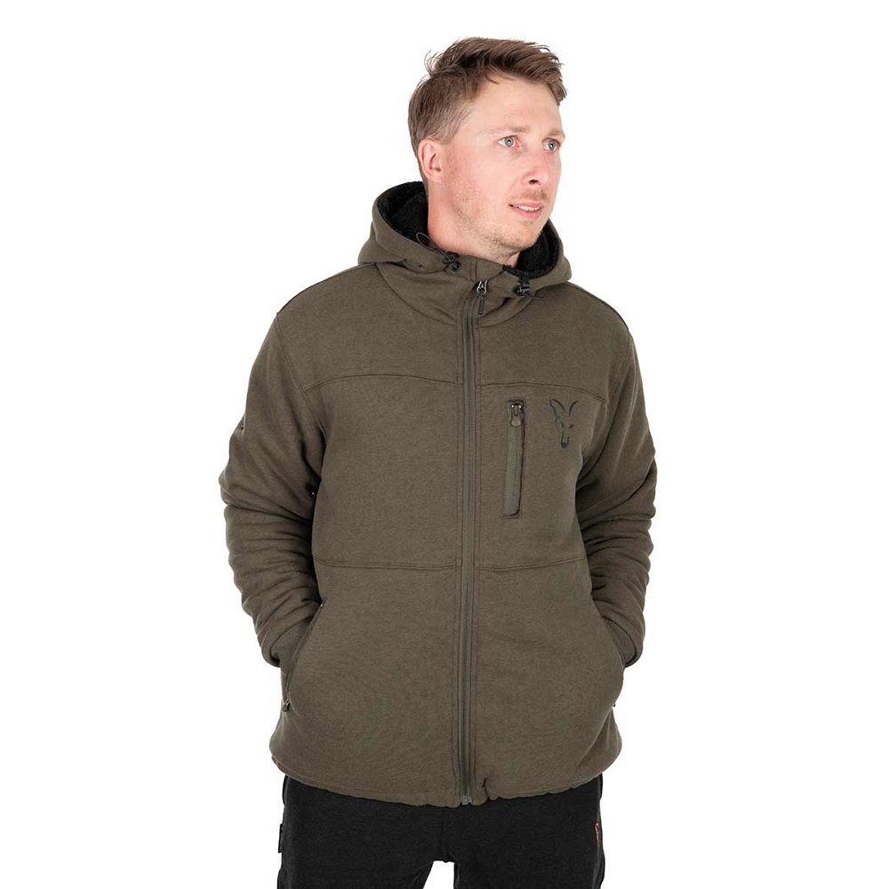 FOX Collection Sherpa Jacket Green and Black