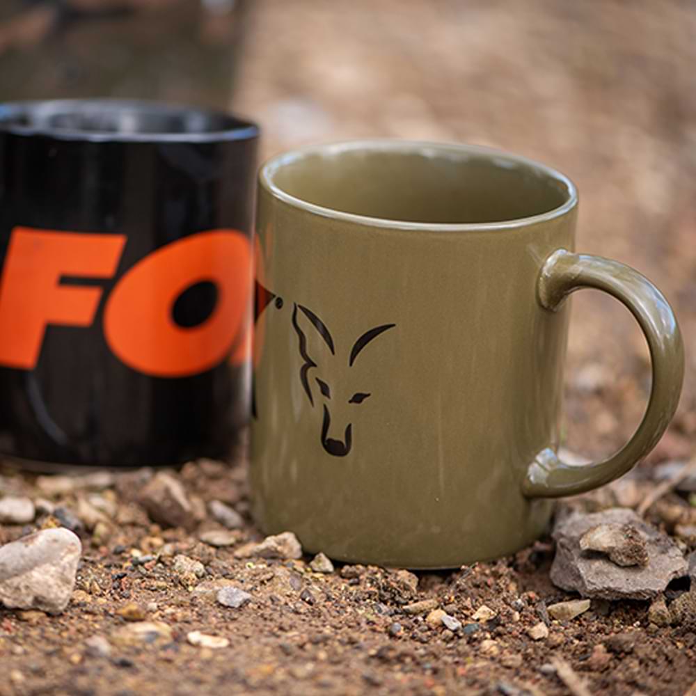 FOX Green and Black Logo Ceramic Mug