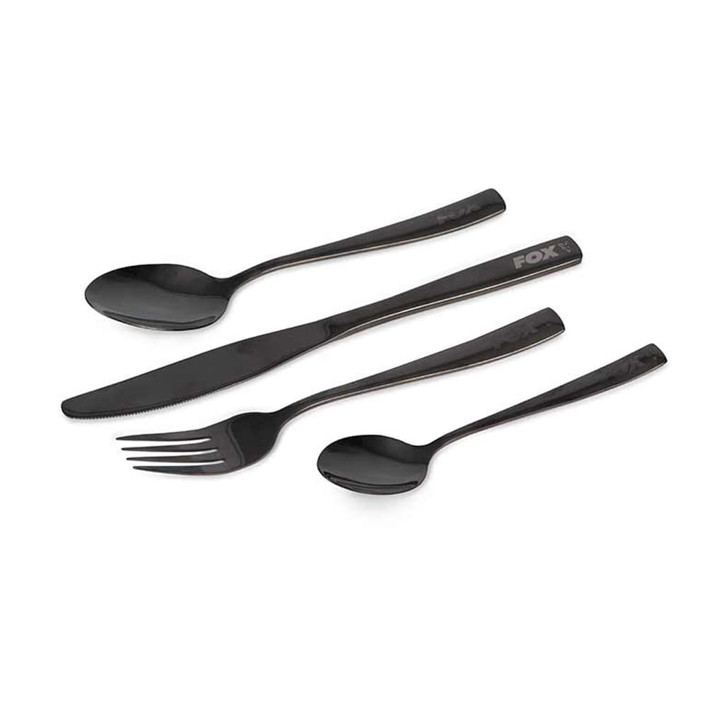FOX Cookware Black Stainless Cutlery Set