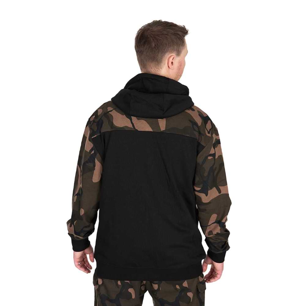 FOX LW Black with Camo Split Zip Hoody