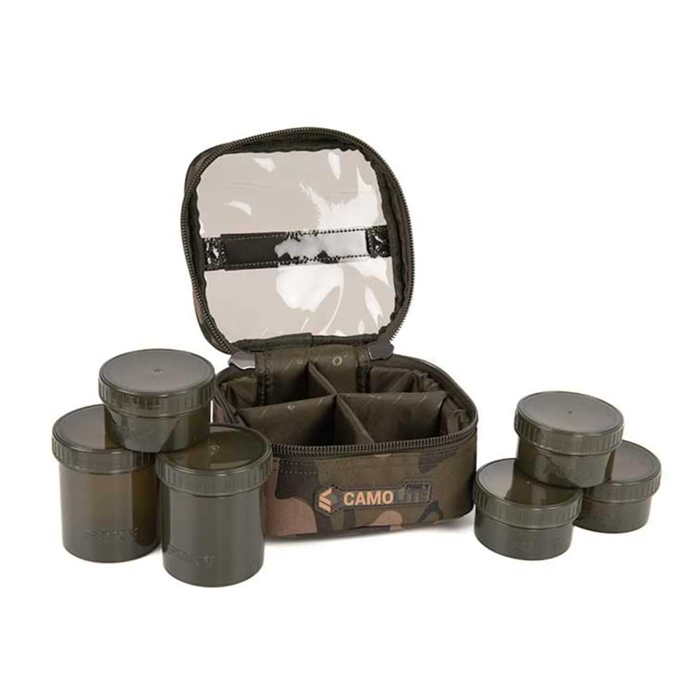 FOX Camolite 6 Pot Hookbait Case