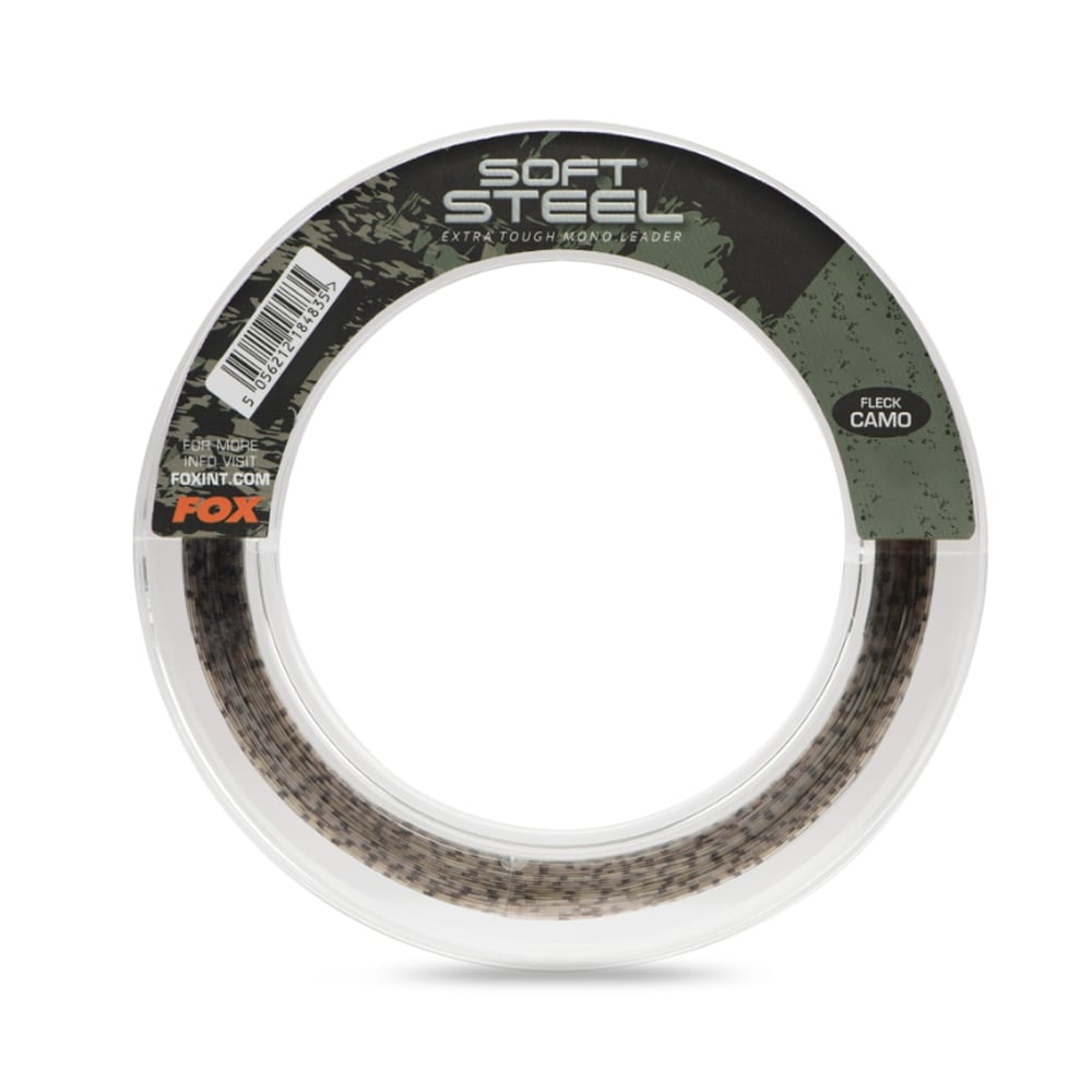 FOX Soft Steel Fleck Camo Leader 100m