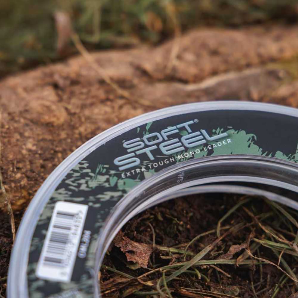 FOX Soft Steel Fleck Camo Leader 100m