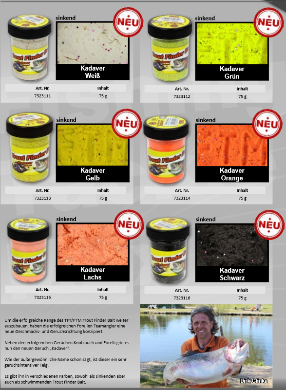 FTM Trout Finder Bait - Cadaver Sinkend 