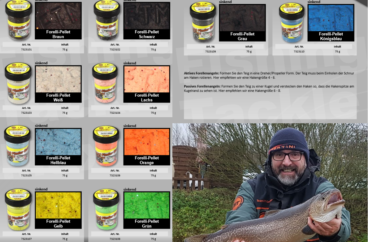 FTM Trout Finder Bait - Trout Pellet Sinkend