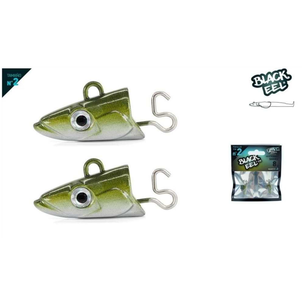 FIIISH Black Eel No2 Jig Head 16g Offshore - Kaki