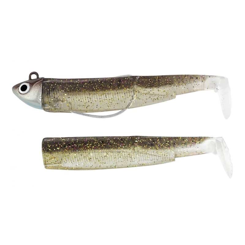 FIIISH Black Minnow No1 Search Combo Jig Head 4.5g - 2 Lure Bodies 7cm