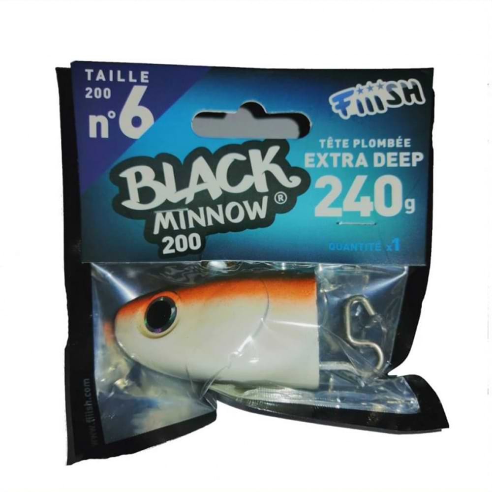 FIIISH Black Minnow No6 Jig Head 240g Extra Deep