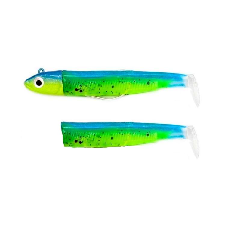 FIIISH Black Minnow No1 Combo Jig Head 6g - 2 Lure Bodies 7cm