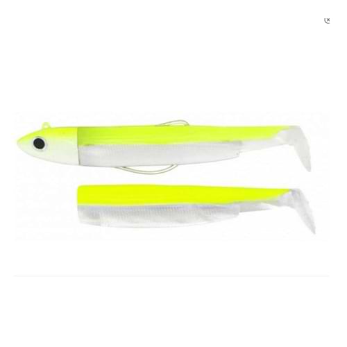 FIIISH Black Minnow No3 Combo Jig Head 25g - 2 Lure Bodies 12cm