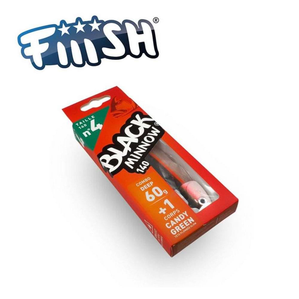 FIIISH Black Minnow No4 Combo Jig Head 60g