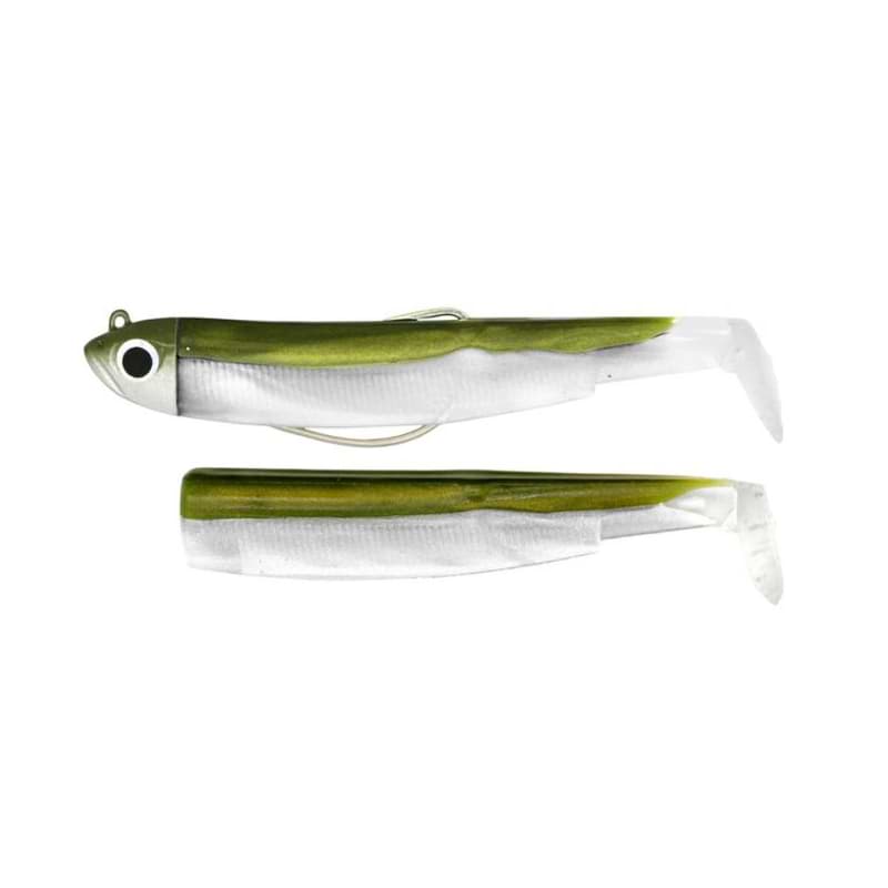 FIIISH Black Minnow No1 Combo Jig Head 3g + 2 Lure Bodies 7cm