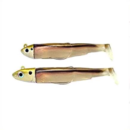 FIIISH Black Minnow No1 Double Combo Jig Head 3g-6g - 2 Lure Bodies 7cm