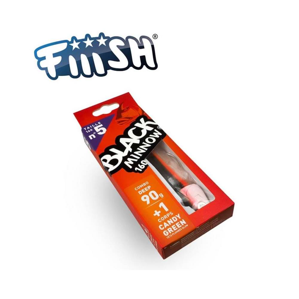 FIIISH Black Minnow No5 Combo Jig Head 90g