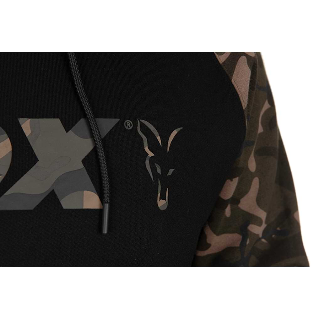 FOX Raglan Black with Camo Hoody