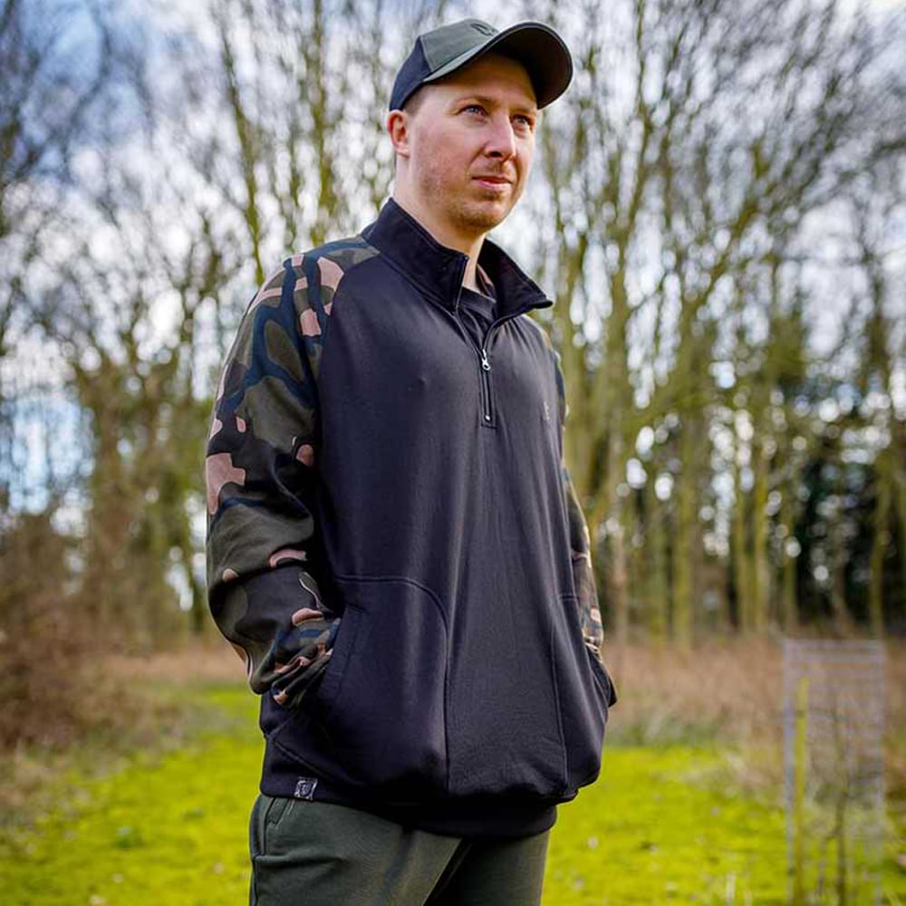FOX LW Black Camo QTR Zip