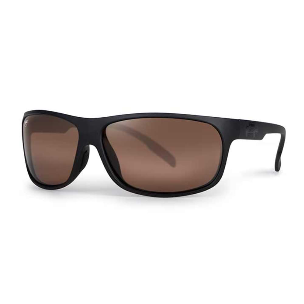 FOX RAGE Matt Black Wrap Brown Lens Eyewear
