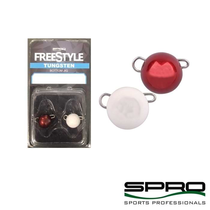 FREESTYLE Tungsten Bottom Jigs White/Red