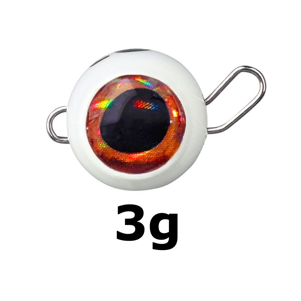 FREESTYLE Eyed Bottom Jigs - Glow White