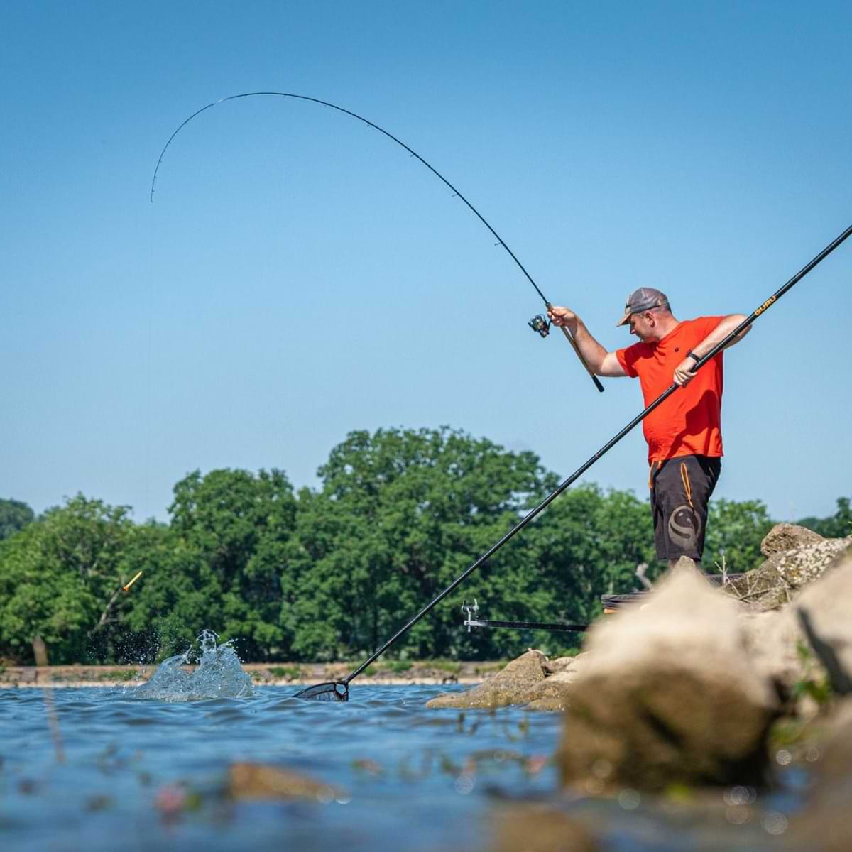 GURU N-Gauge Pro 400 Net Handle 4.0m 3pc