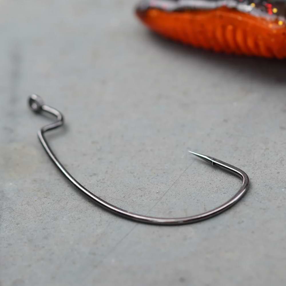GAMAKATSU Worm Offset EWG Hooks Black