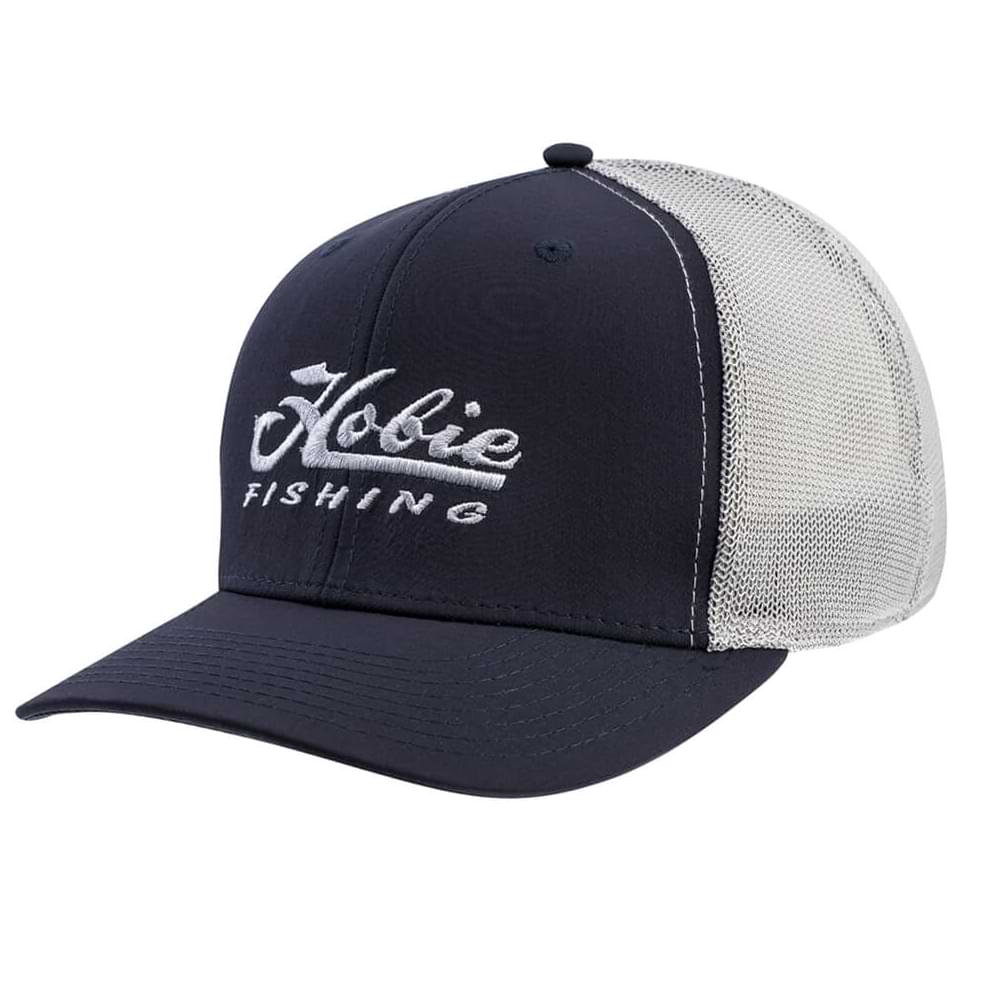 HOBIE Trucker Cap - Blue Navy and Silver Steel
