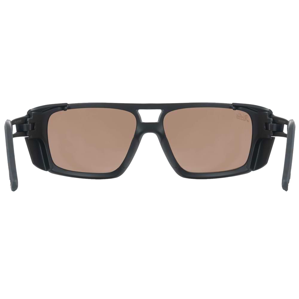 HOBIE El Matador Sunglasses Satin Black - Copper with Sea Green Mirror