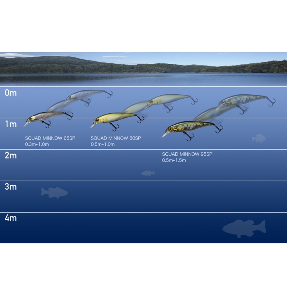 JACKALL Squad Minnow 95SP 95mm 14g Suspending