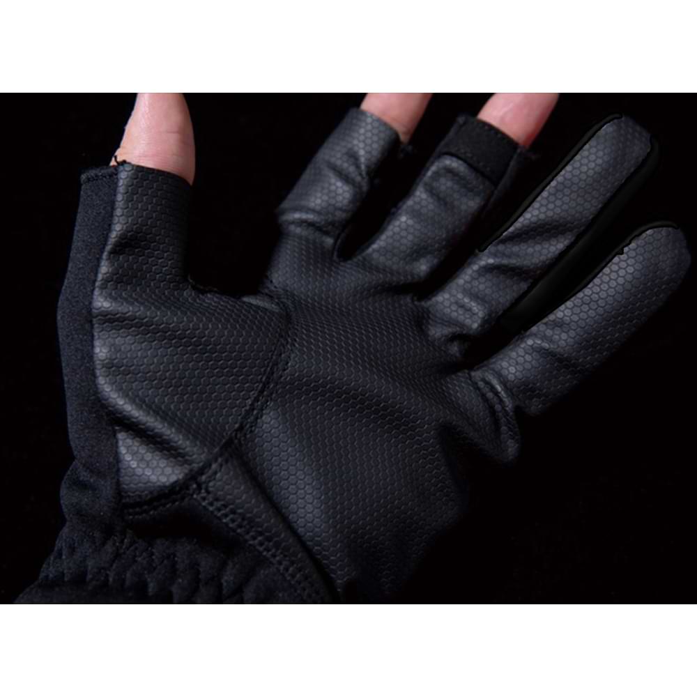 JACKALL Versatile Gloves Three Fingers - Black