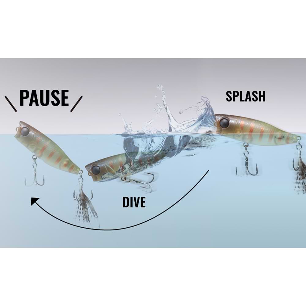 JACKALL Chubby Popper 42 42mm 3.3g Floating