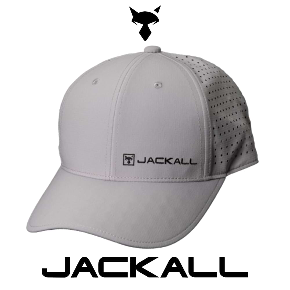 JACKALL Dot Hole Logo Cap - Light Gray