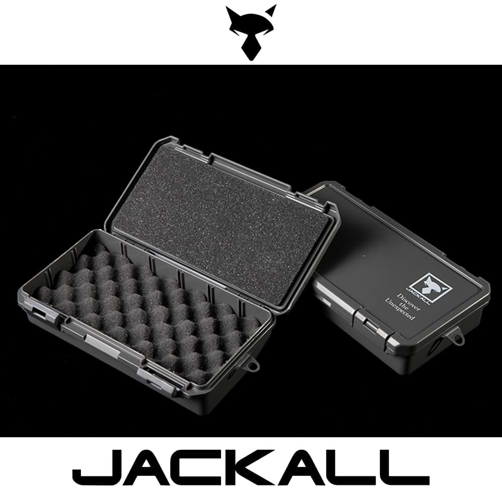 JACKALL Cushioned Tai Rubber Box Deep Type - Black