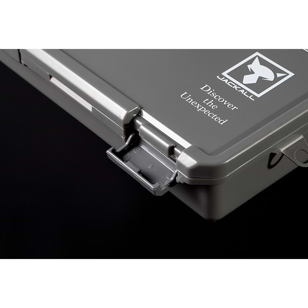 JACKALL Cushioned Tai Rubber Box Deep Type - Gray