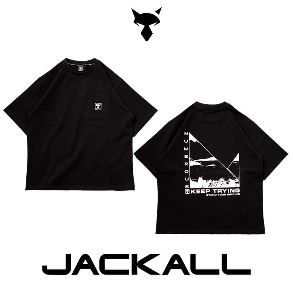 JACKALL Graphic Tee Water Side T-Shirt - Black