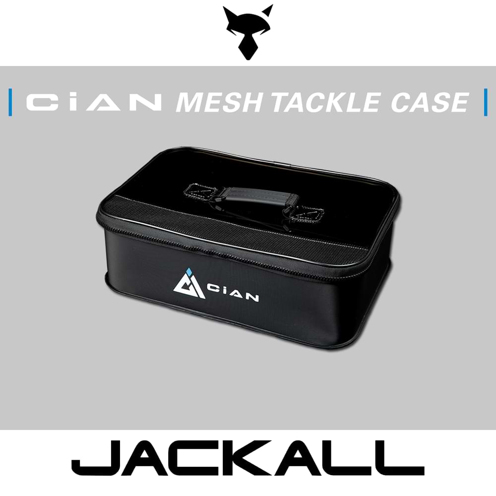 JACKALL CiAN Mesh Tackle Case Black - L