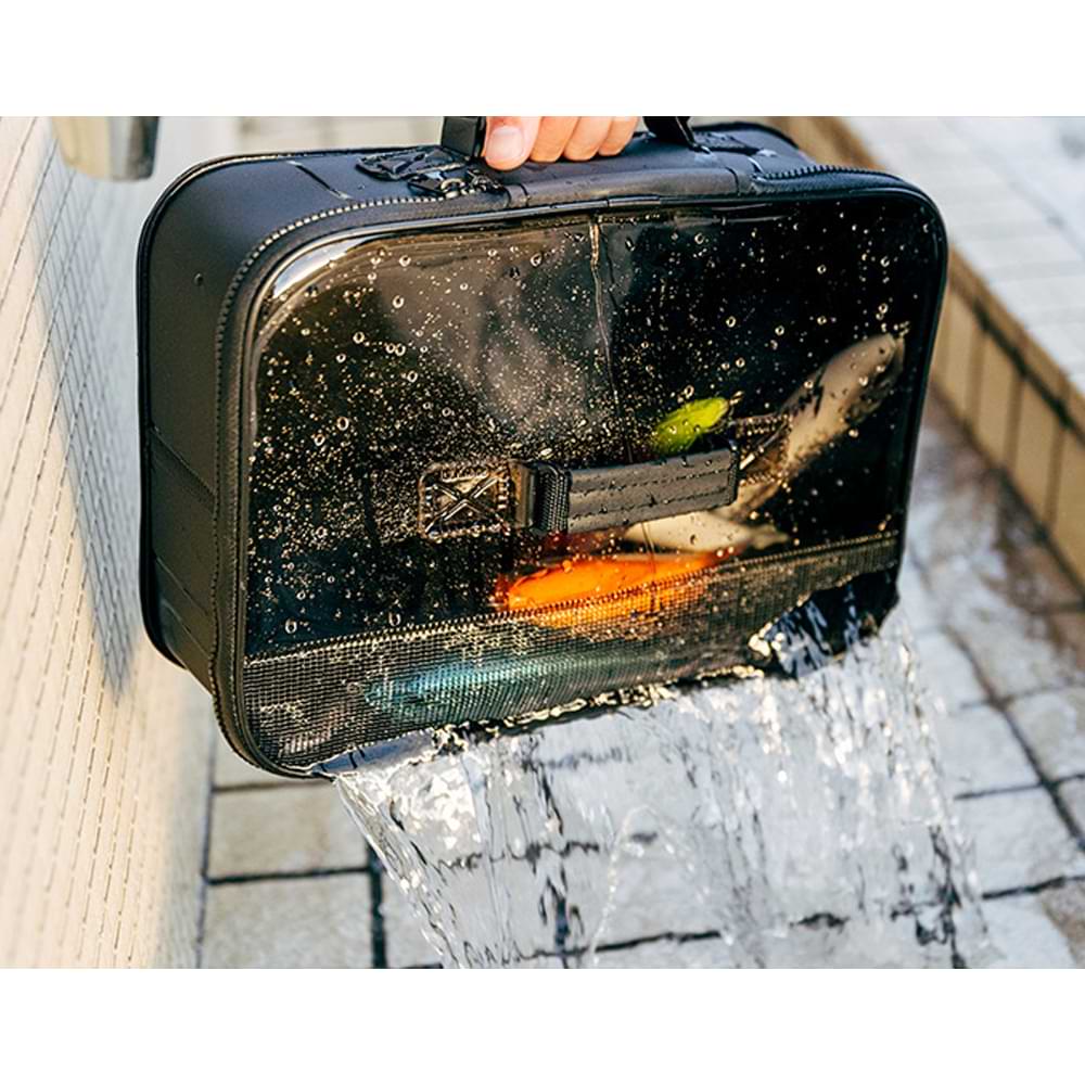 JACKALL CiAN Mesh Tackle Case Black - L