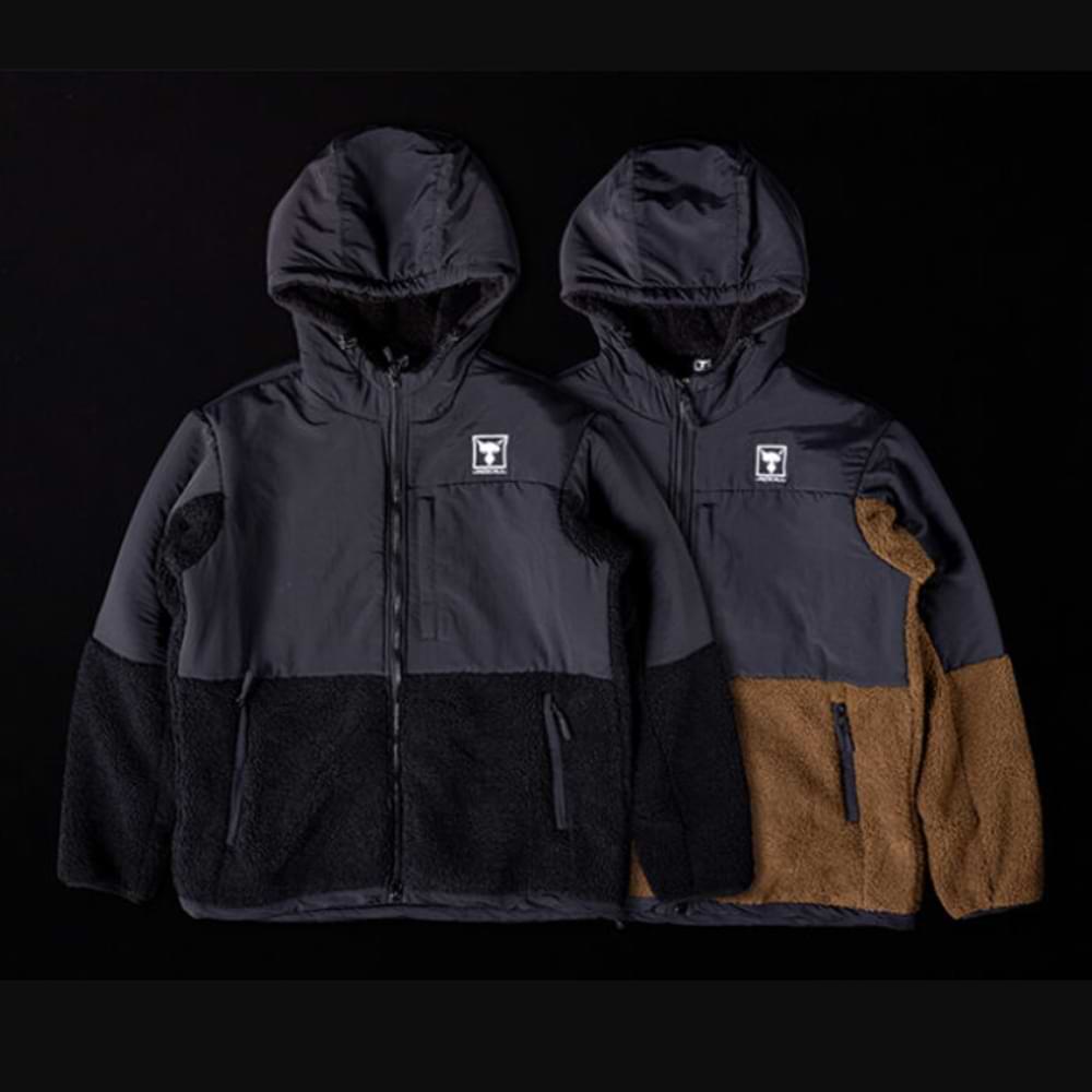 JACKALL Fleece Hoodie Jacket - Brown