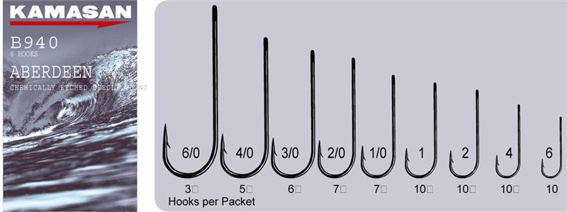 KAMASAN B940 Aberdeen Sea Hooks
