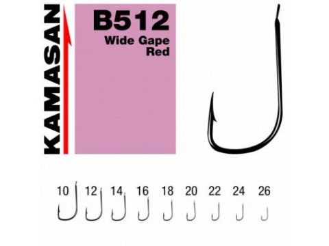 KAMASAN B512 Wide Gape Red