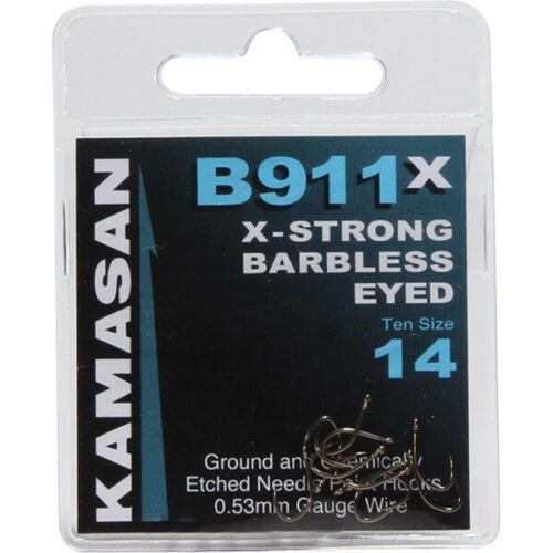 KAMASAN B911 X-strong Barbless Eyed