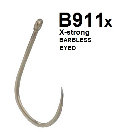 KAMASAN B911 X-strong Barbless Eyed