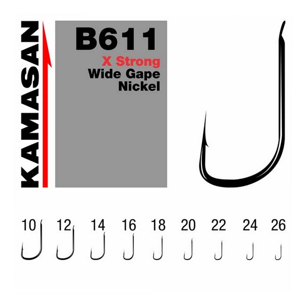 KAMASAN B611 X Strong Wide Gape Nickel
