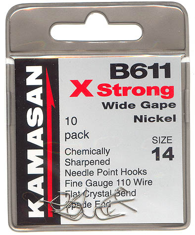 KAMASAN B611 X Strong Wide Gape Nickel